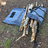 Whether you&#39;re camping, surfing at the beach, or traveling in an RV, a campfire can be essential to enjoying the great outdoors, but hauling firewood is messy.  The WoodGaiter is weatherproof, keeping the contents dry, secure and the mess contained.  Outdoor firewood sling, bag, tote. 